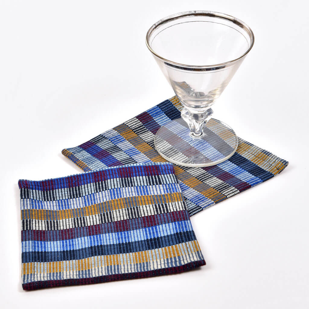 Hand Woven Cuadritos Drink Coasters