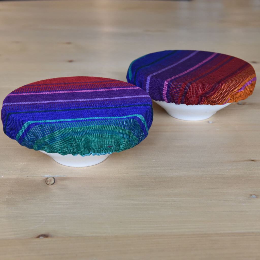 Hand Woven Bowl Cover | Rainbow