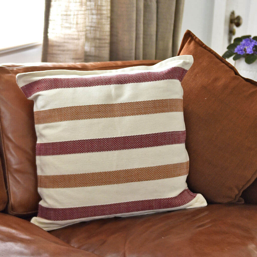 Guatemala Hand Woven Ademve Throw Pillow