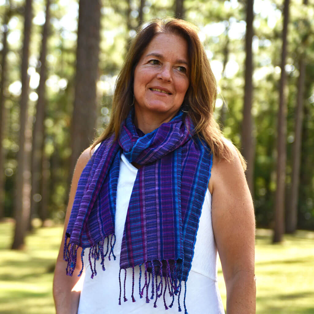 Hand Woven Fringed Scarf