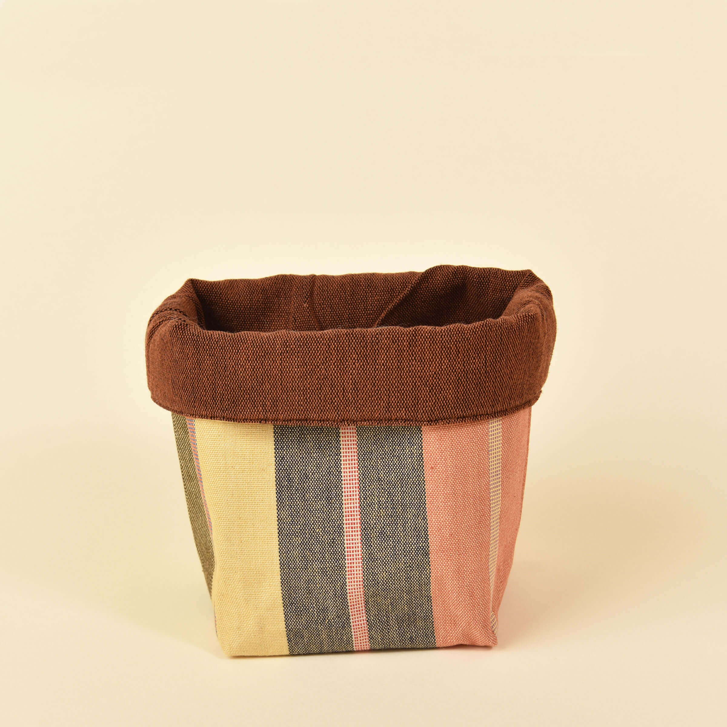Handwoven Fabric Storage Basket