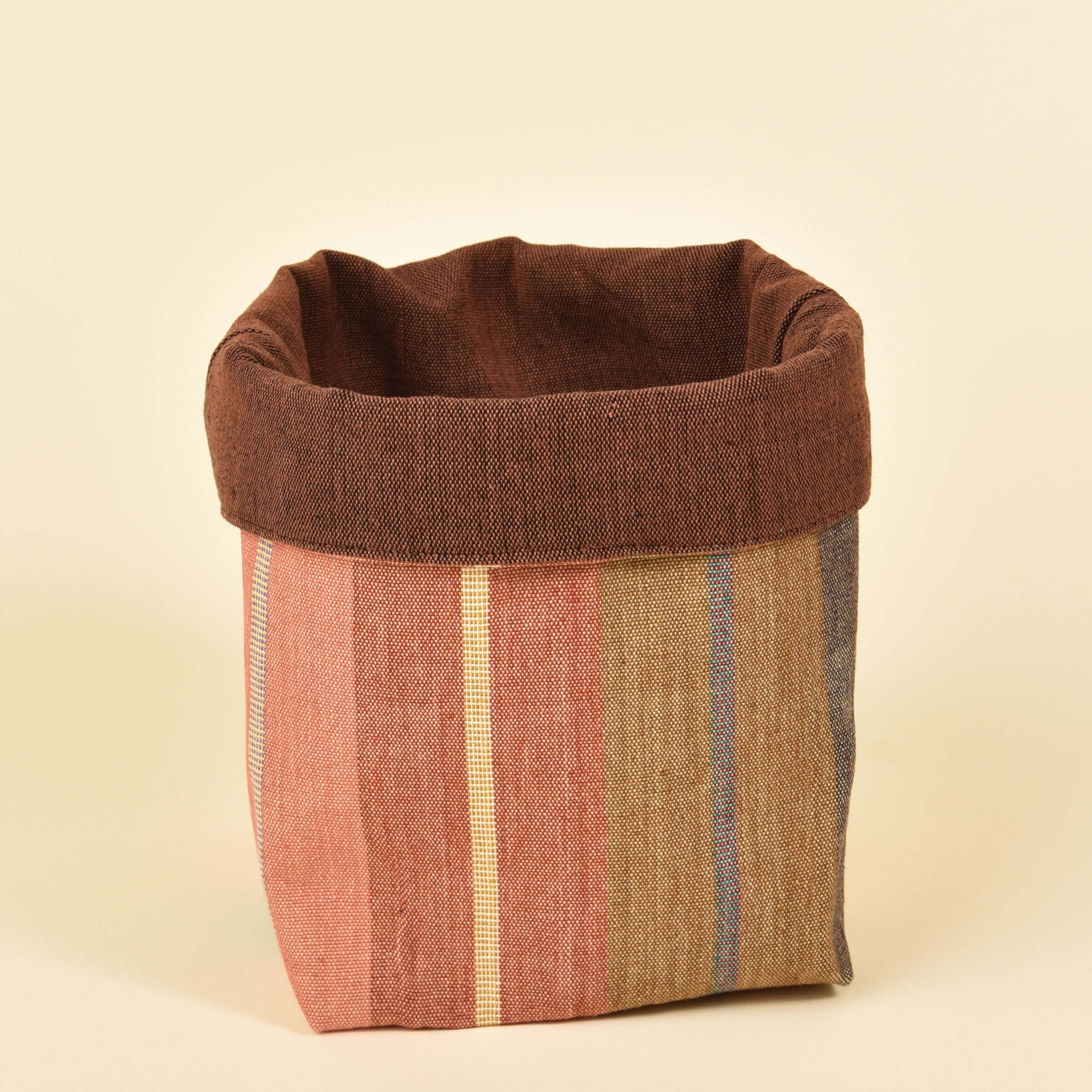 Handwoven Fabric Storage Basket