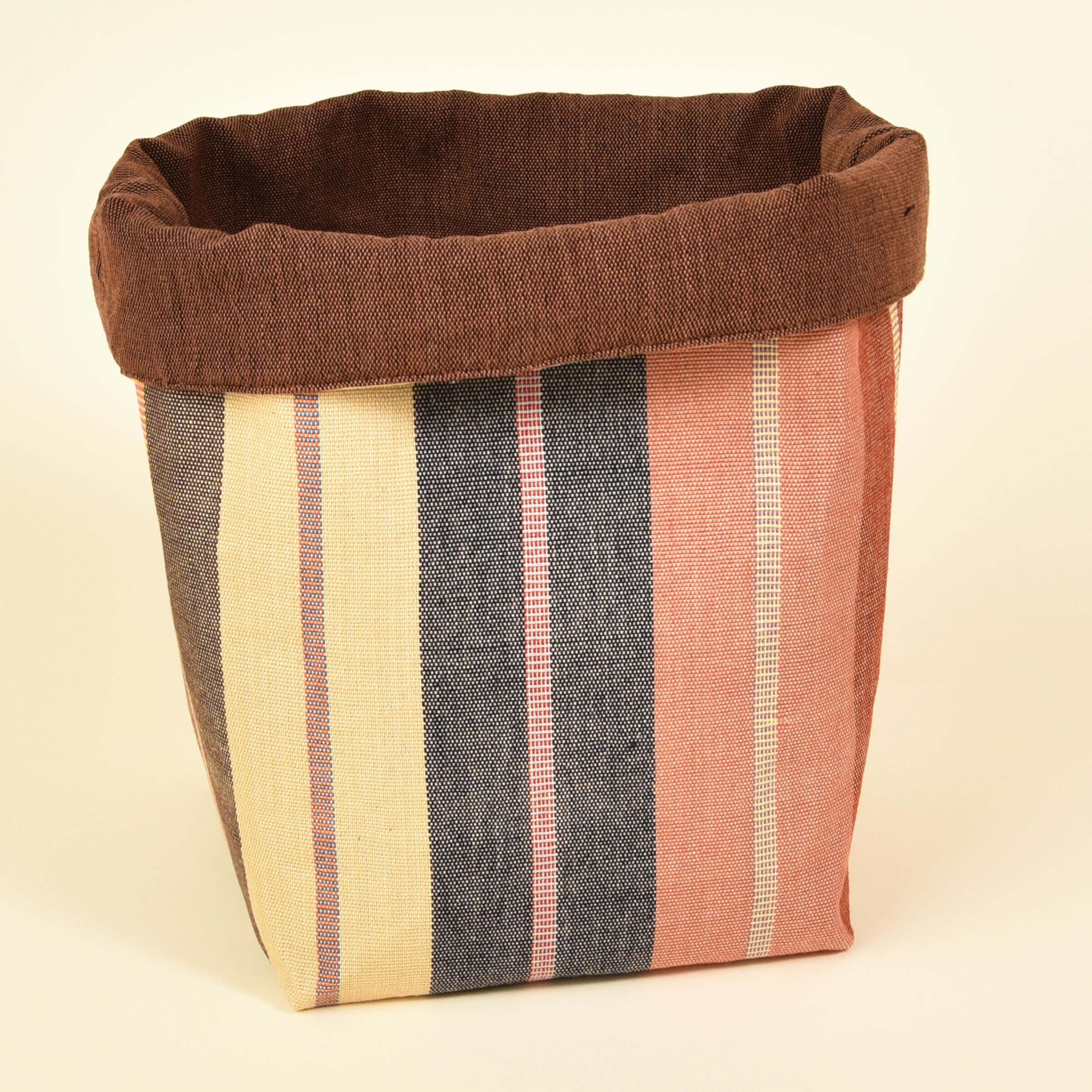 Handwoven Fabric Storage Basket