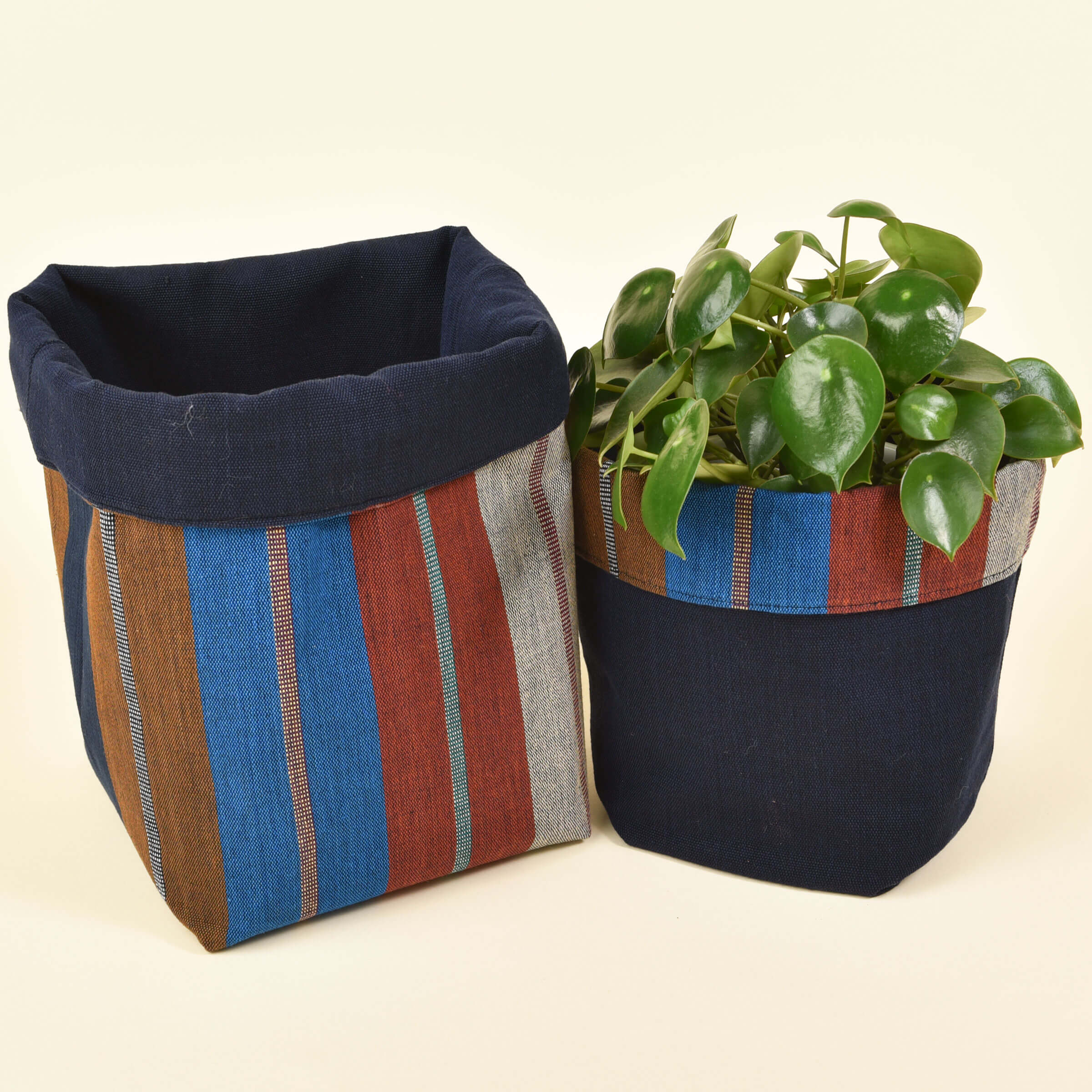 Handwoven Fabric Storage Basket