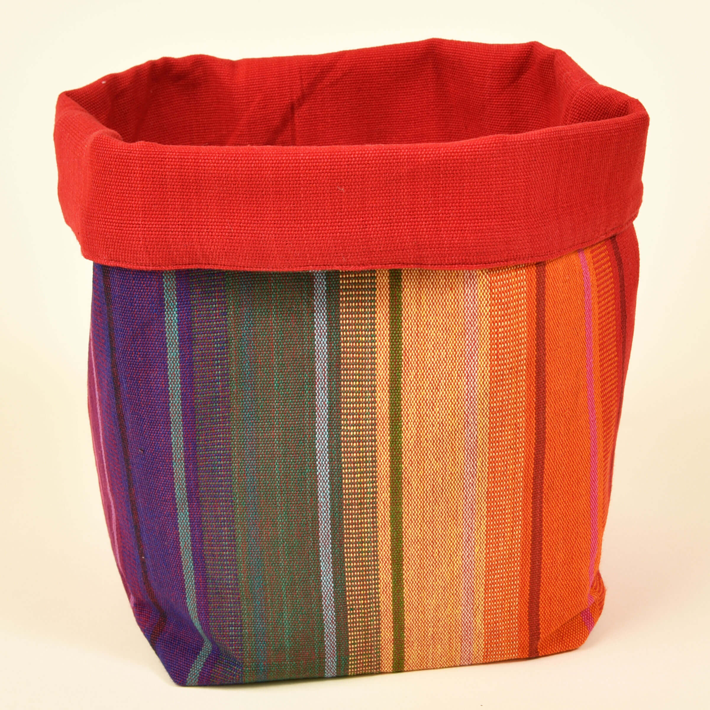 Handwoven Fabric Storage Basket