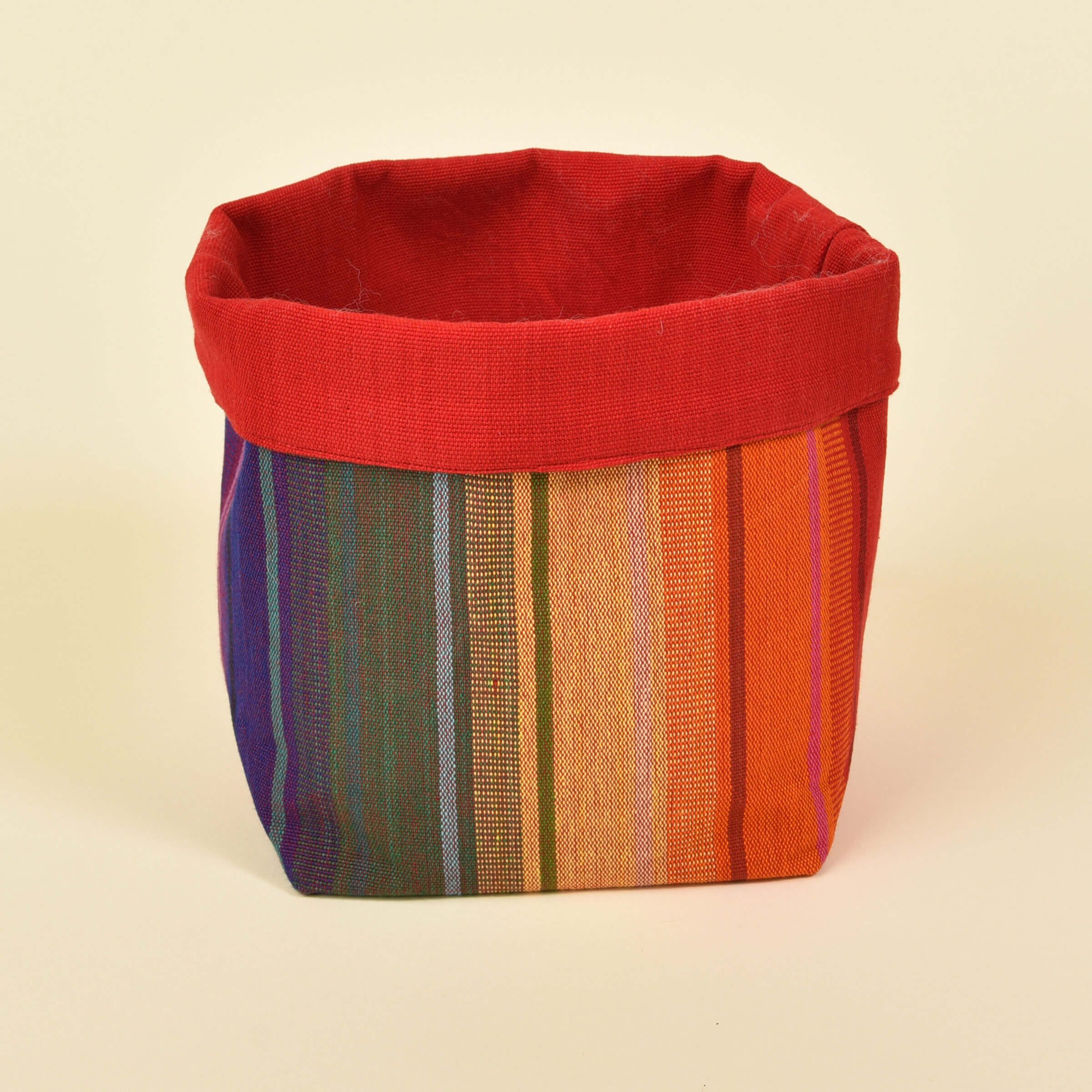 Handwoven Fabric Storage Basket