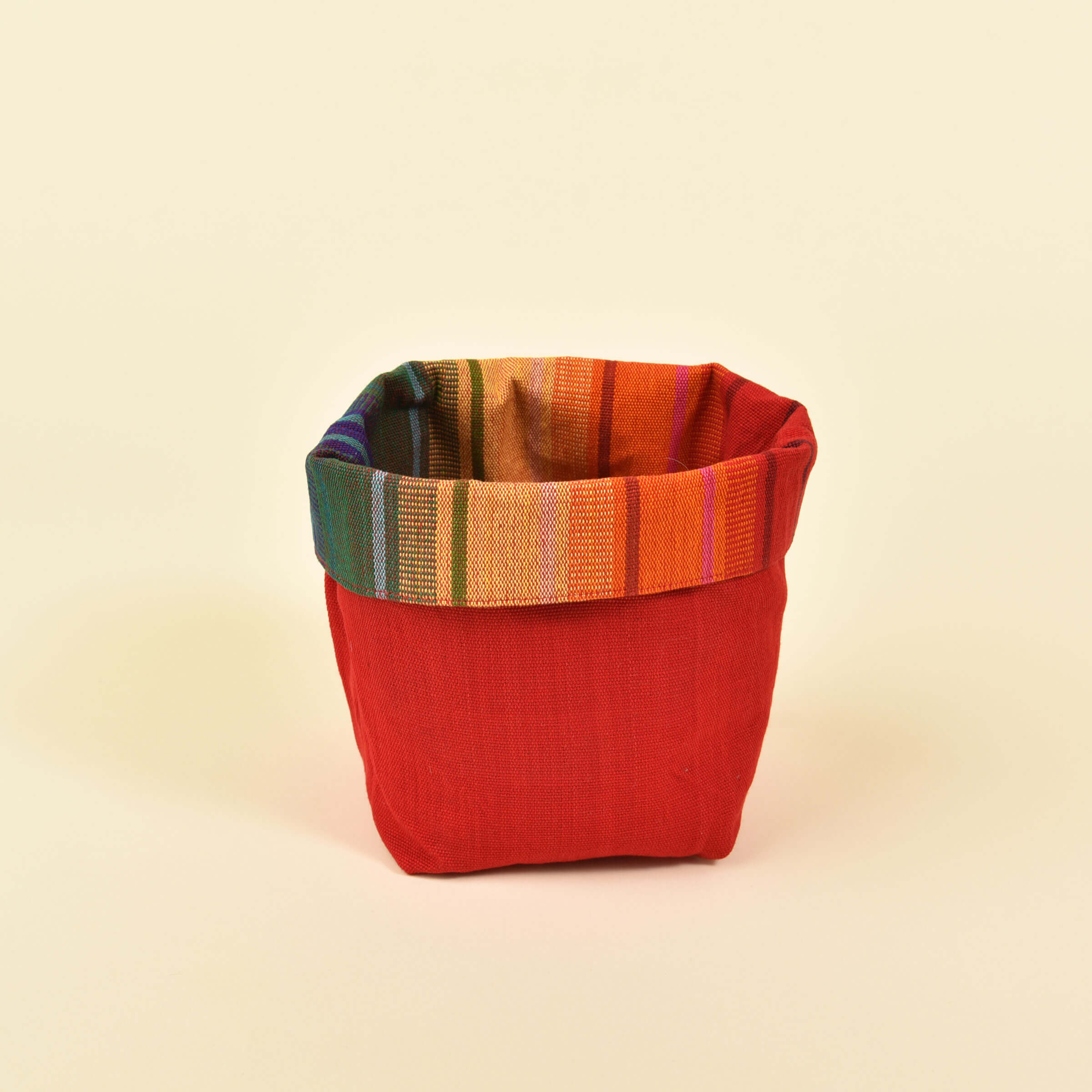 Handwoven Fabric Storage Basket