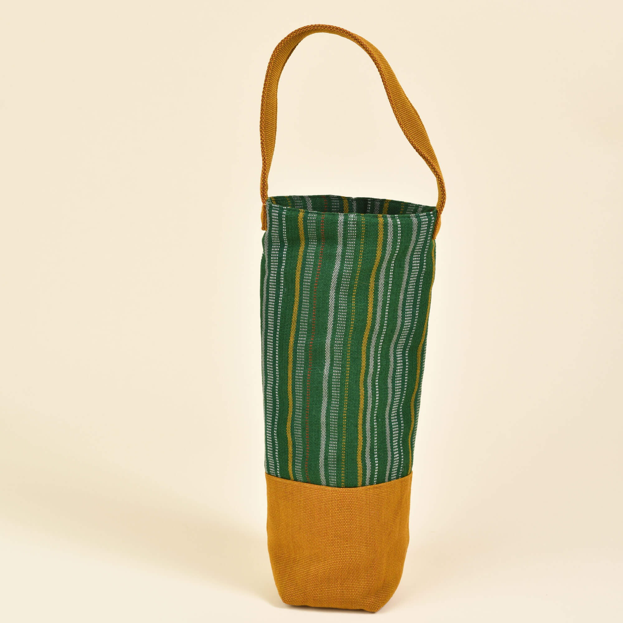 Hand Woven Wine Bottle Tote Single
