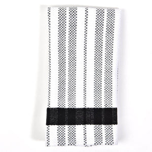 Black & White Stripes with Black Border