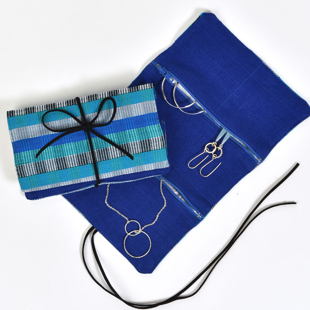 Hand Woven Mini Jewelry Roll