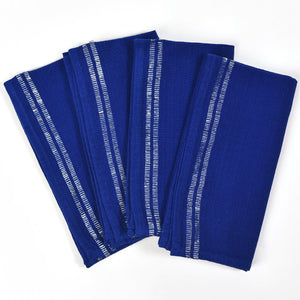 Cobalt Blue with Silver