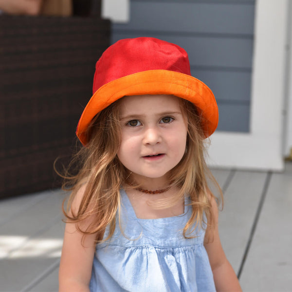 Hand Woven Child Bucket Hat