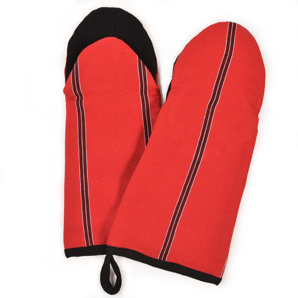 Hand Woven Barbecue Mitt | Cajola Red