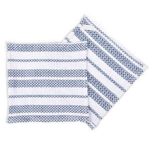 Blue Gray & White Striped