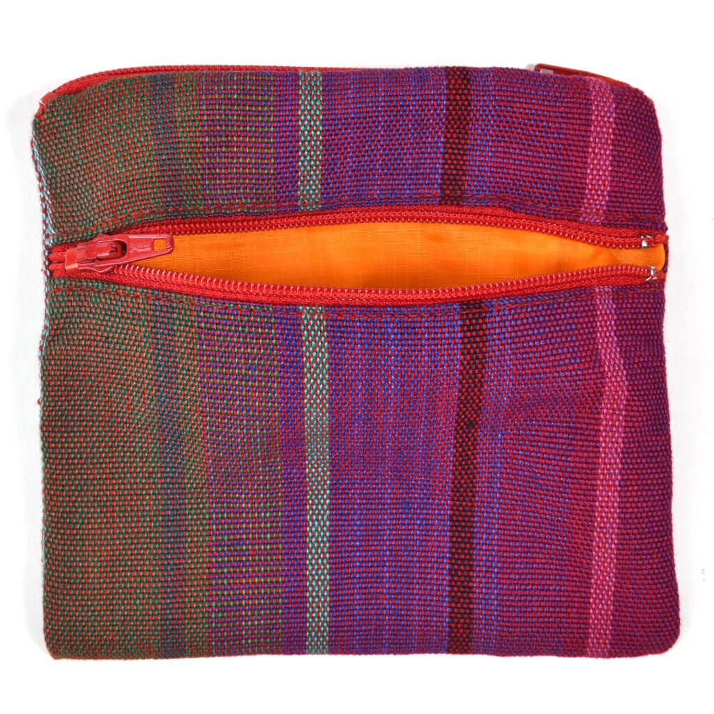Rainbow Change Purse With two Zippers. 