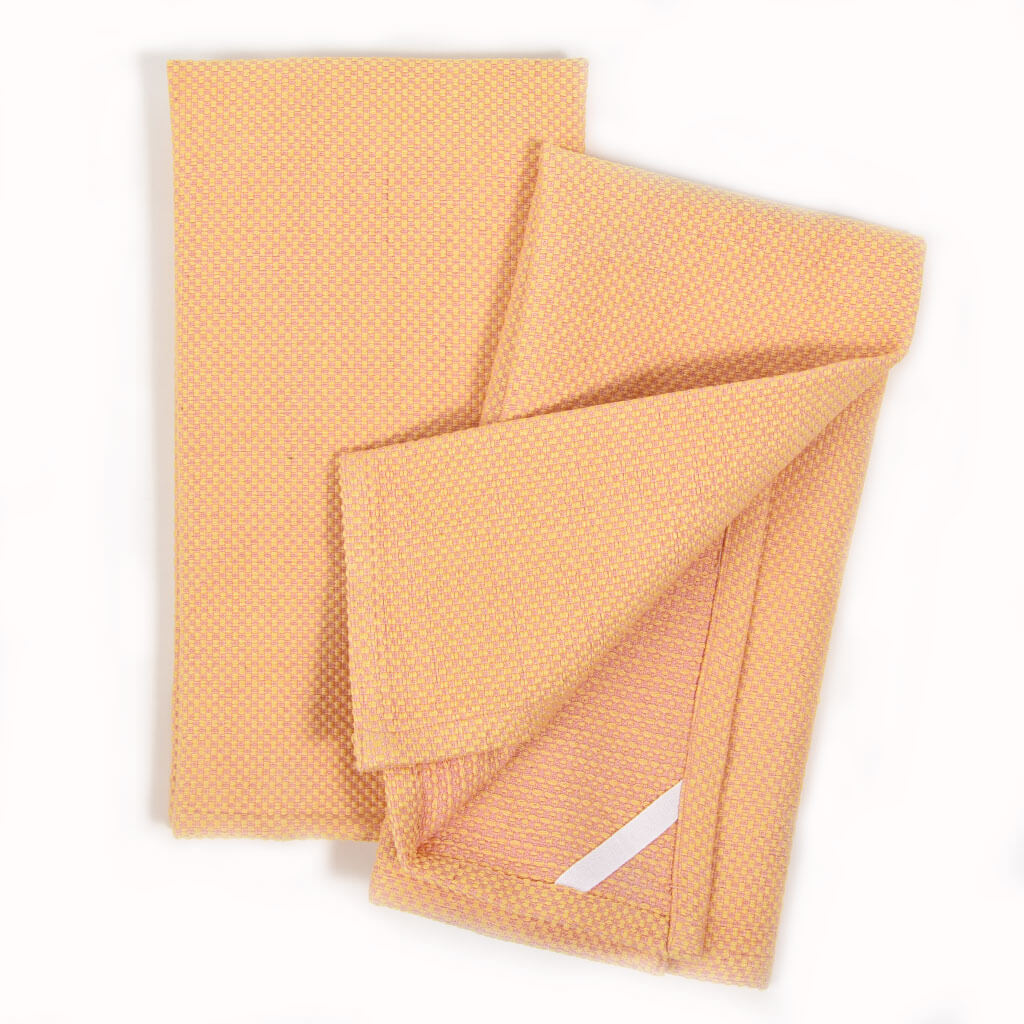 Hache Dish Towels Celery & Butter Yellow Set of 2 Fair Trade