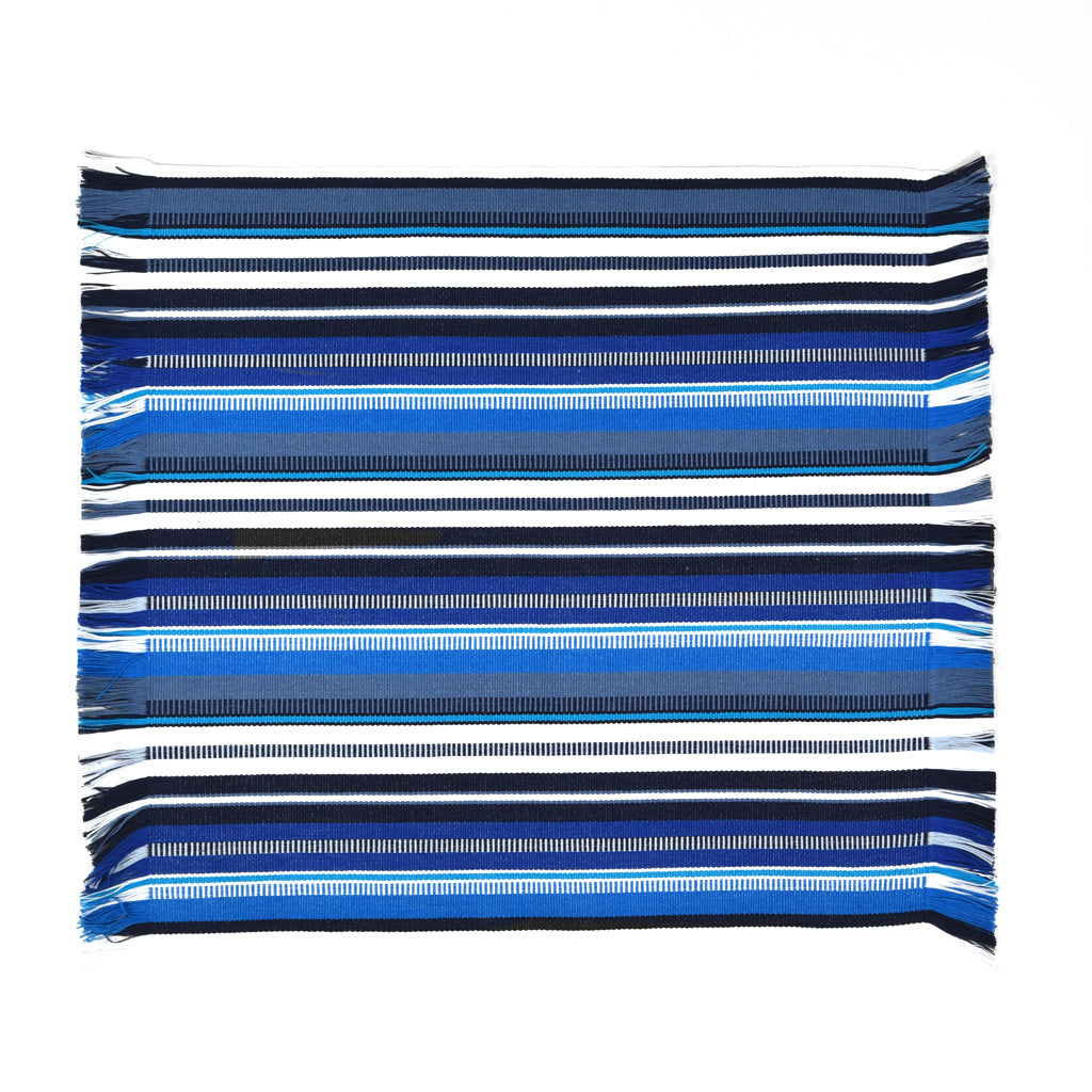 Challah Cover | Blue & White Stripes