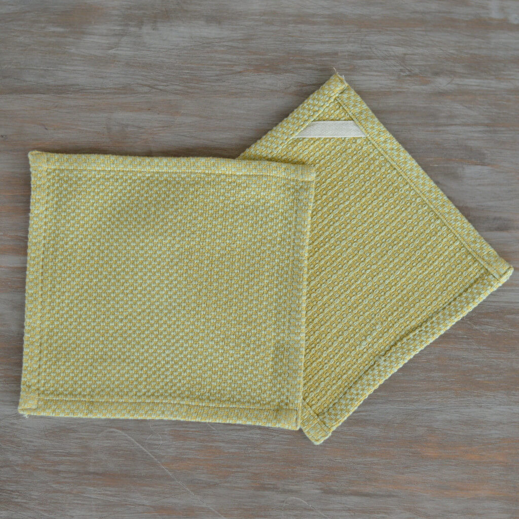 Hache Kitchen Towel with Dish Cloth Celery Fair Trade - Mayamam