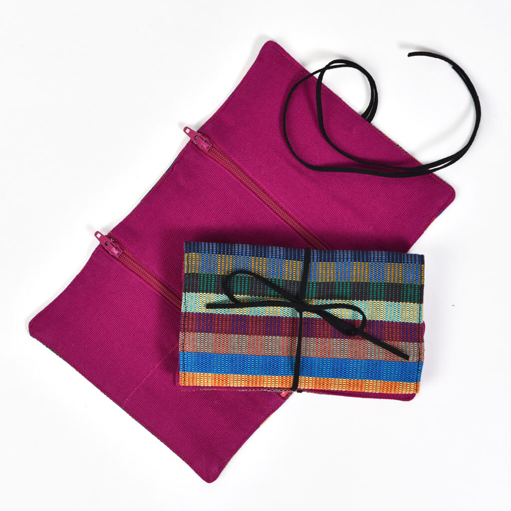 Hand Woven Mini Jewelry Roll