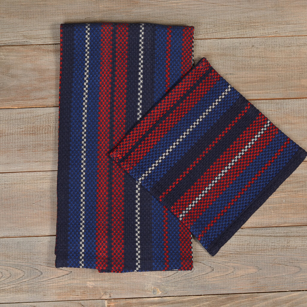 red white blue dish cloth tea towel set