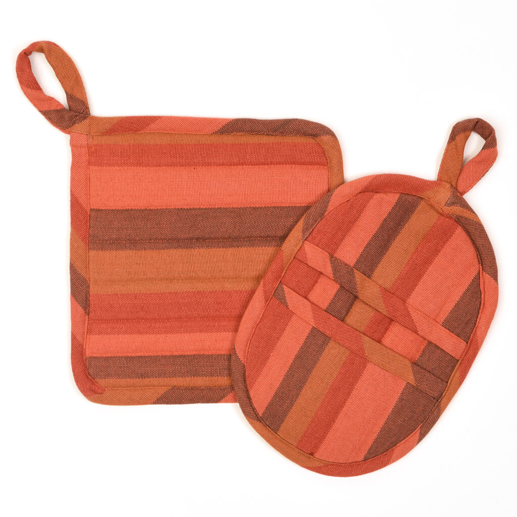 Hand Woven Potholder Gift Set | Pumpkin Spice