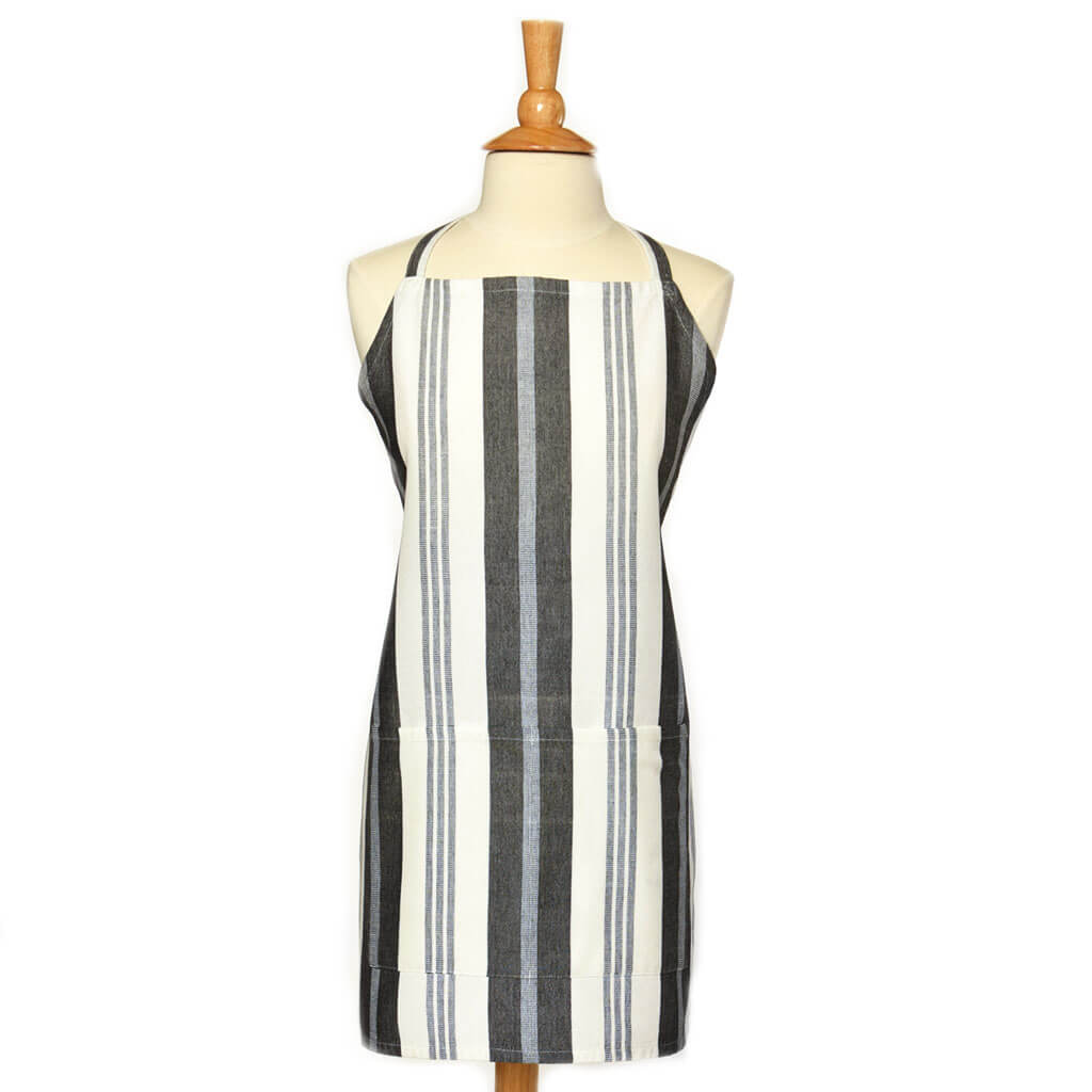 Bib apron black and white 