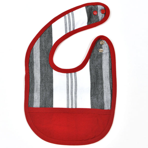Black - Handmade Cotton Baby Bib 30