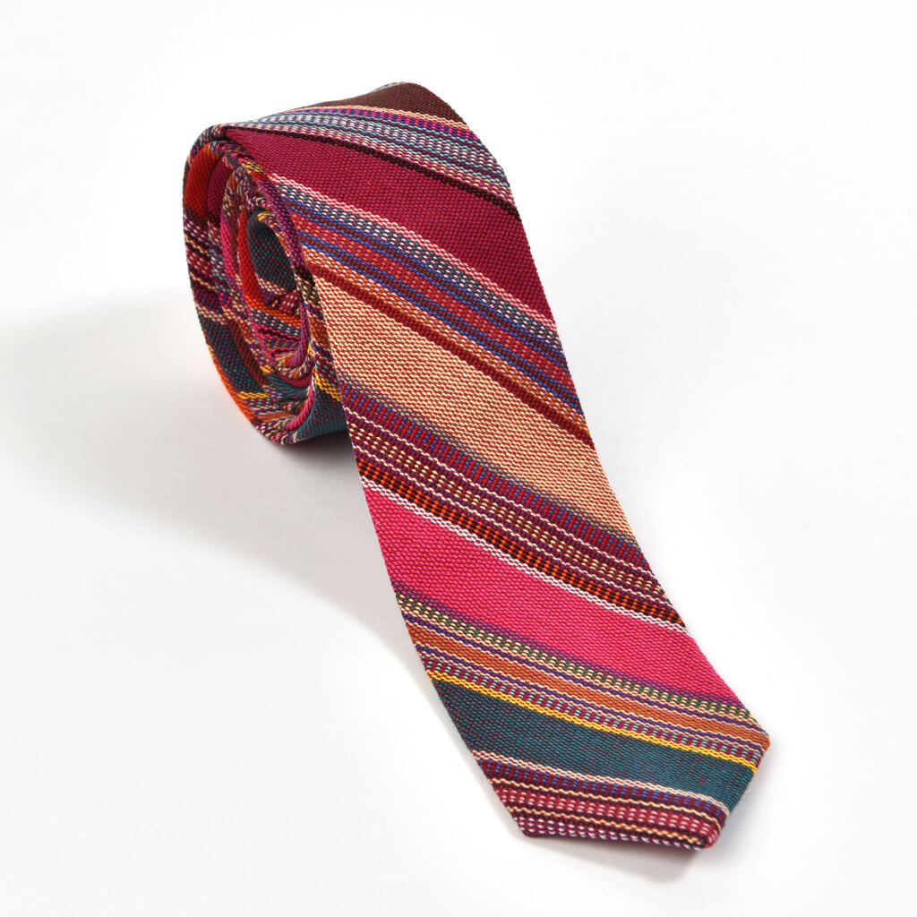 Hand Woven Men's Tie | Berry Jubilee