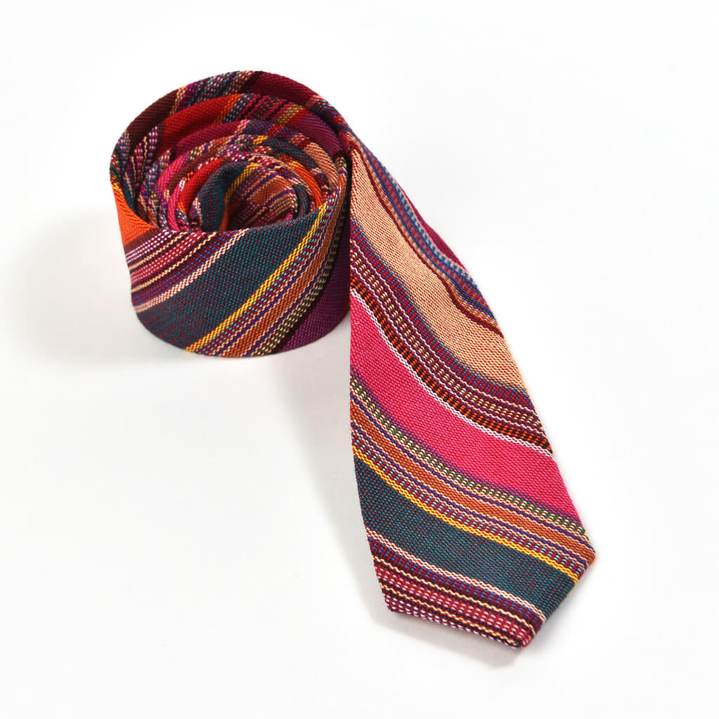 Hand Woven Men's Tie | Berry Jubilee