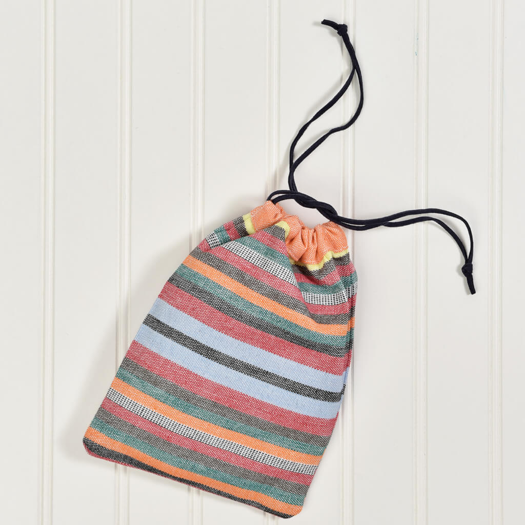 Hand Woven Coasters | Citrus Stripes and Solids with Optional Gift Bag