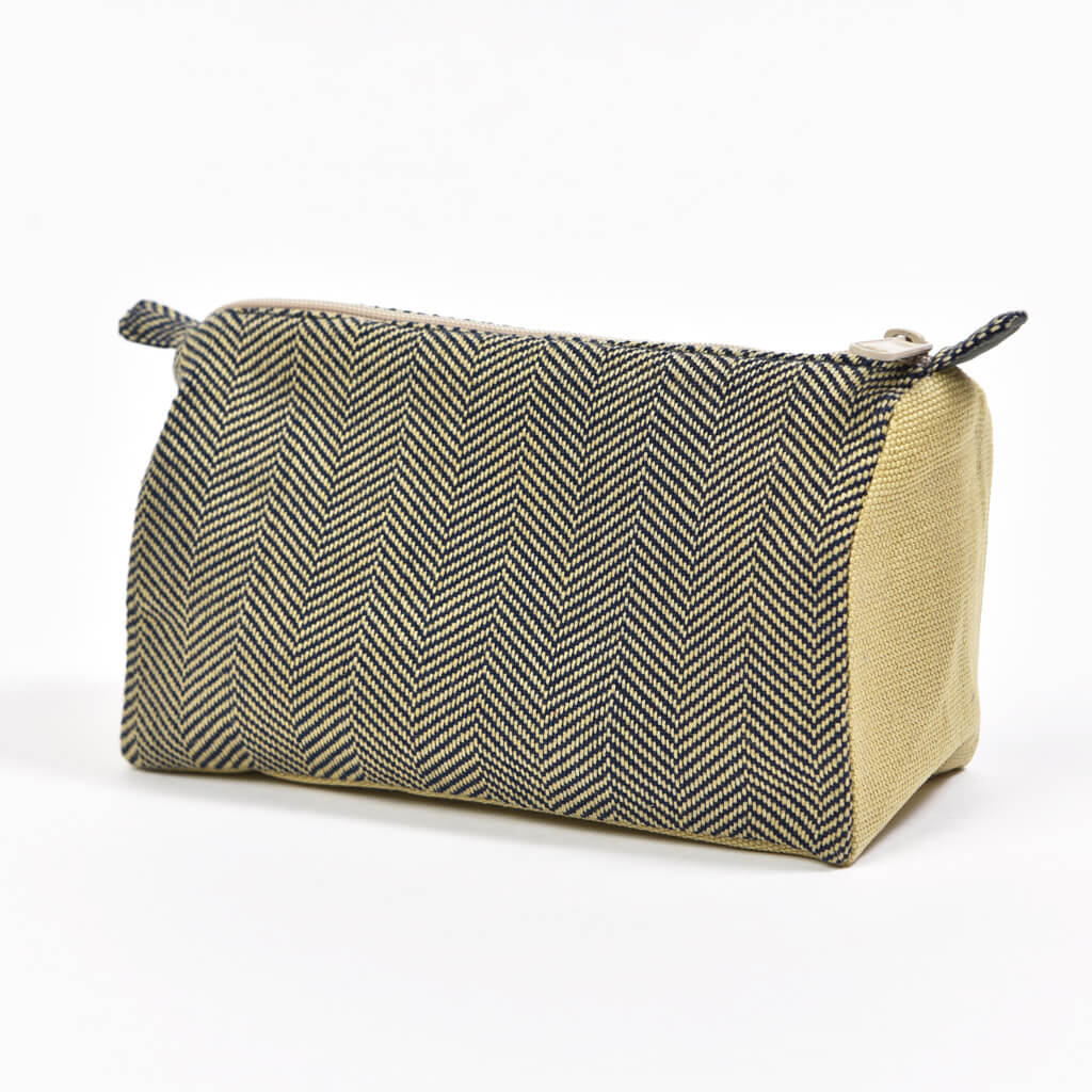 Navy Cosmetic Bag. 