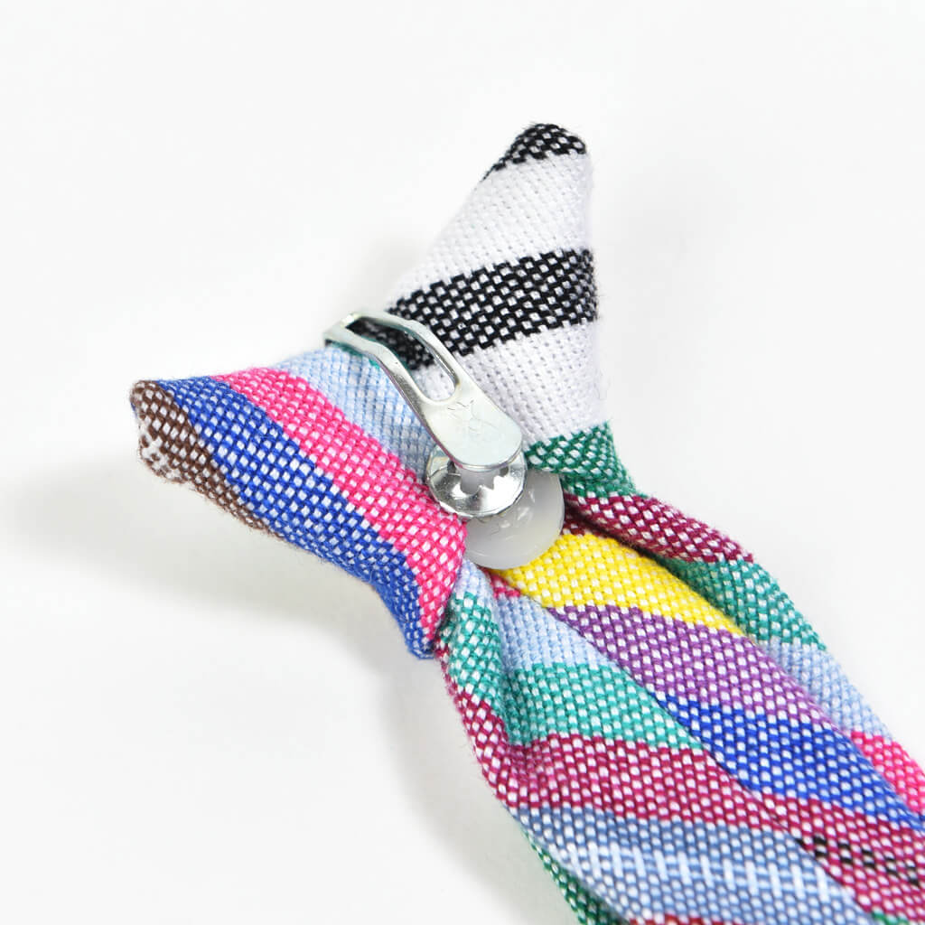 Hand Woven Boy's Necktie | Soft Multi Stripe