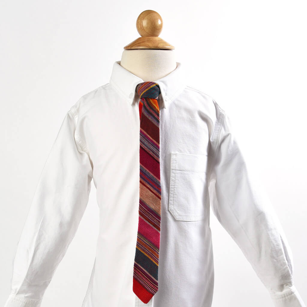 Hand Woven Boy's Necktie | Berry Jubilee