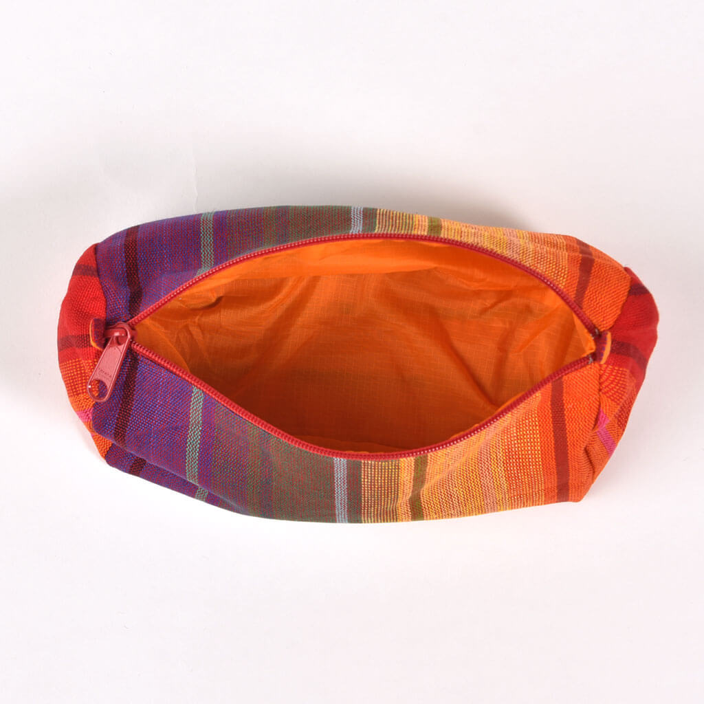 Mayamam Weavers Toiletry Bag | Magenta Diamond Stripe One Size