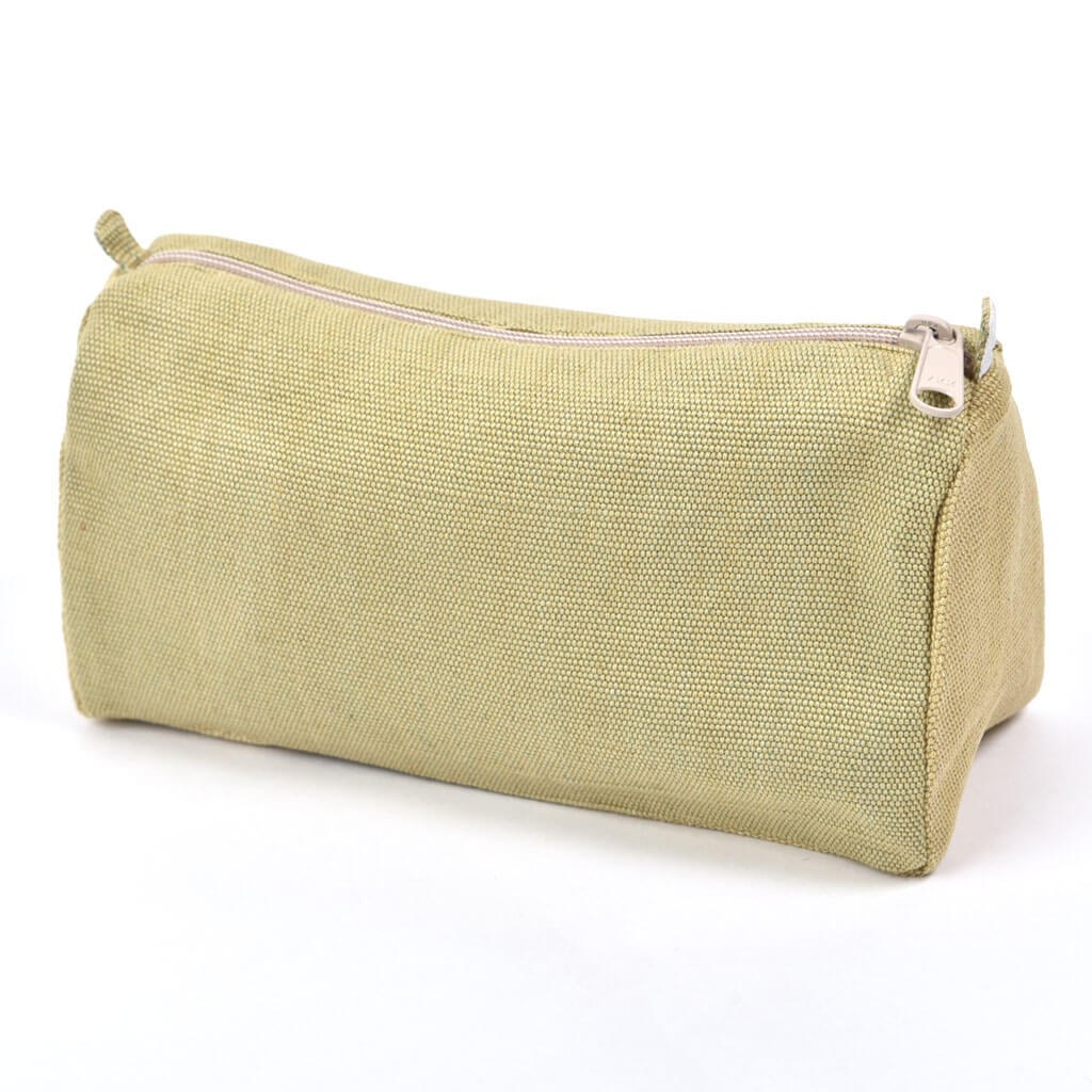 Hand Woven Cosmetic Bag | Sage & Khaki