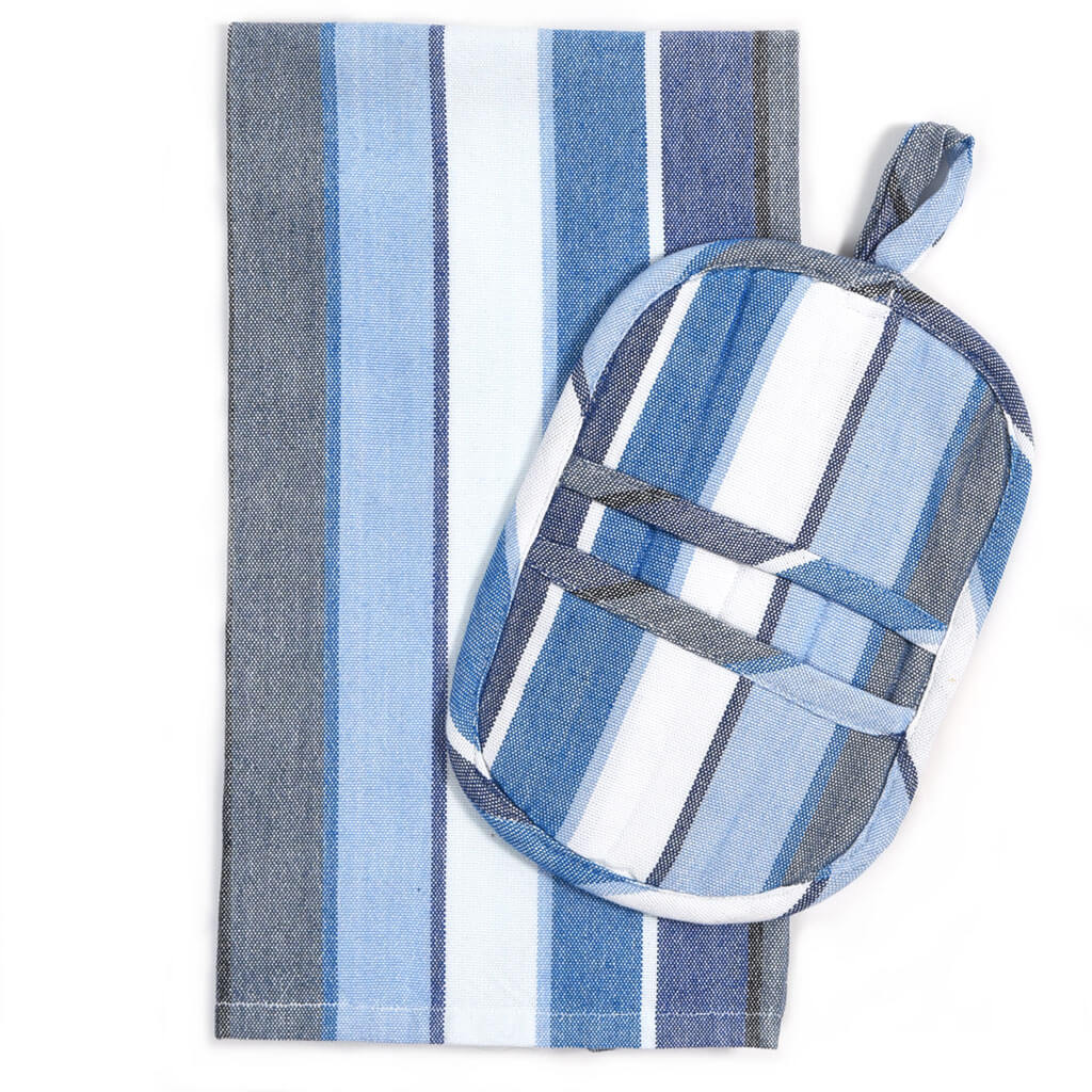Hand Woven Dish Towel & Pot Holder Gift Set