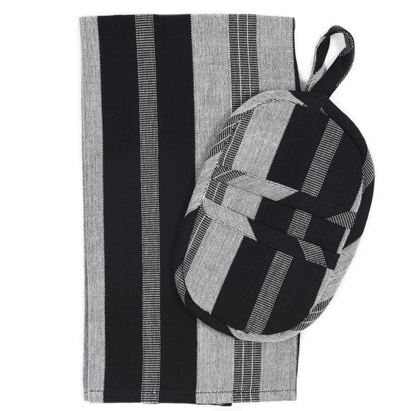 Hand Woven Dish Towel & Pot Holder Gift Set