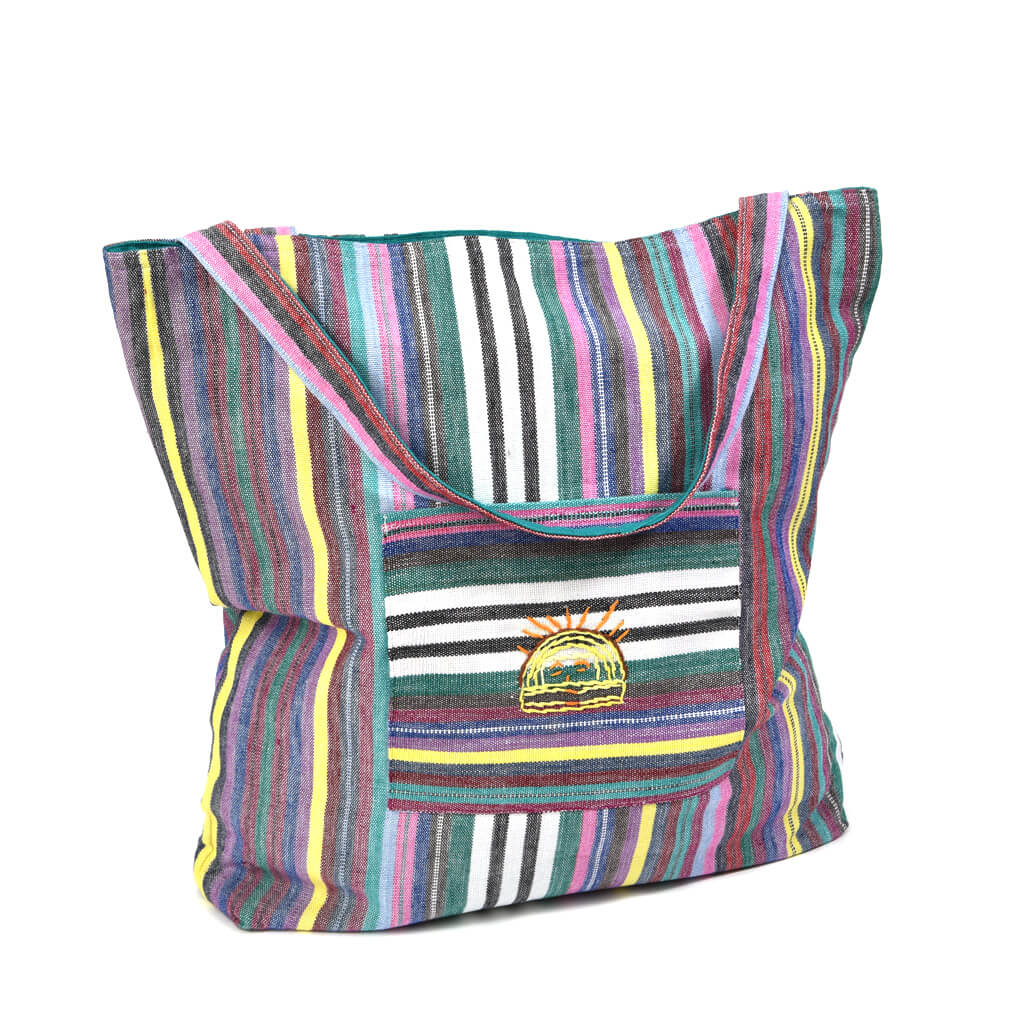 Striped tote bag | Soft Multi