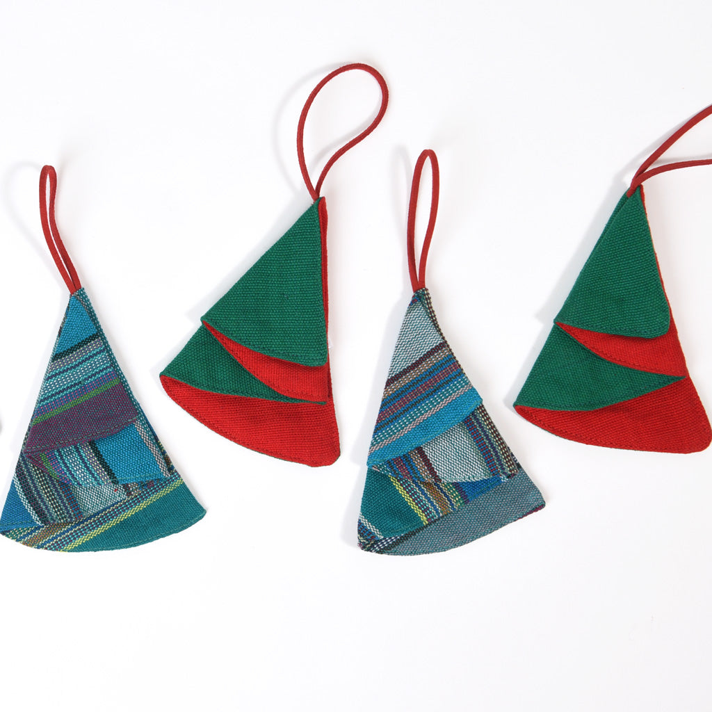 Origami trees Christmas Ornaments.   