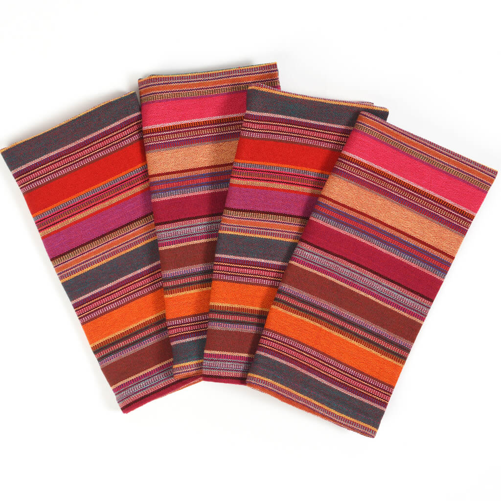 Hand Woven Table Napkins | Berry Jubilee