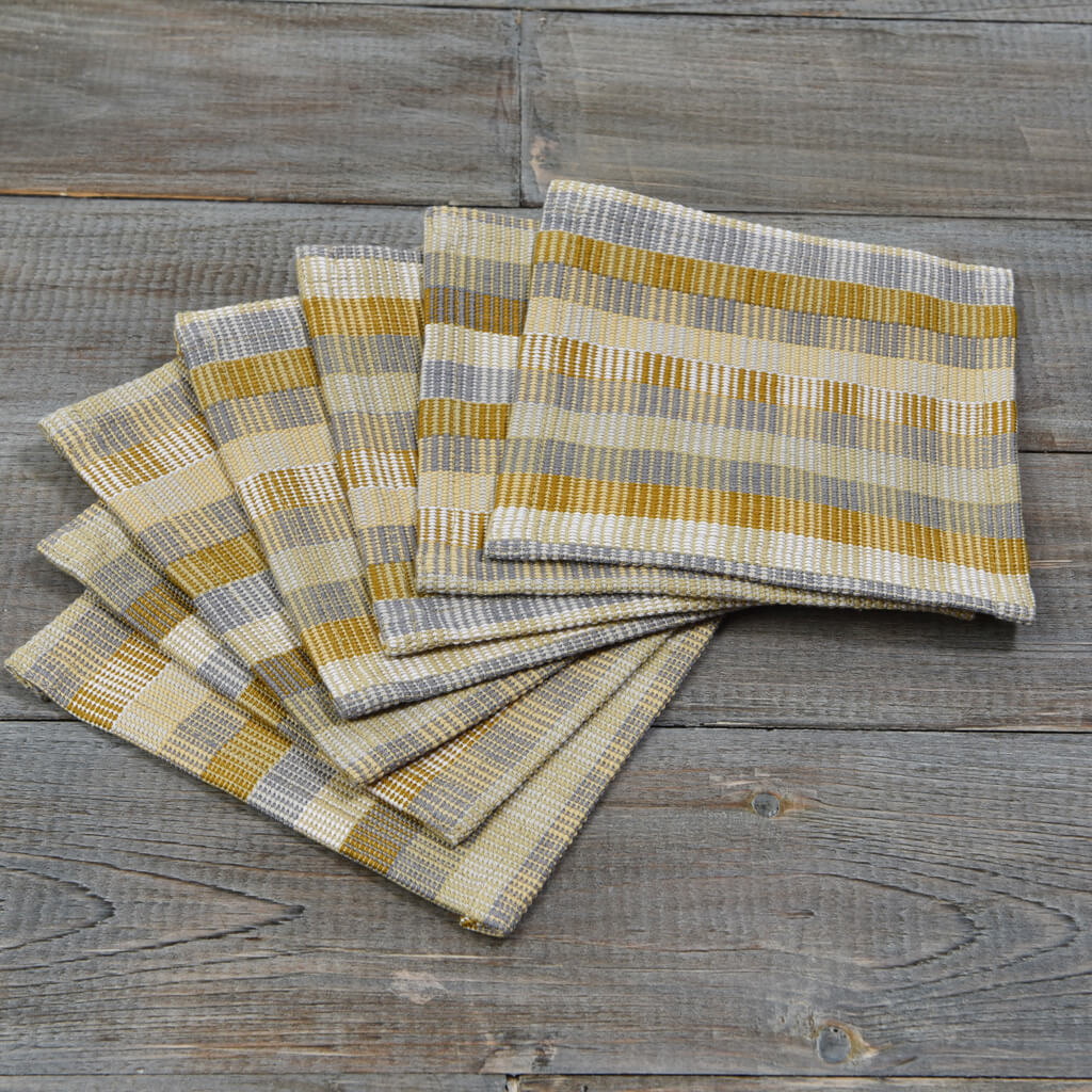 Hand Woven Cuadritos Drink Coasters